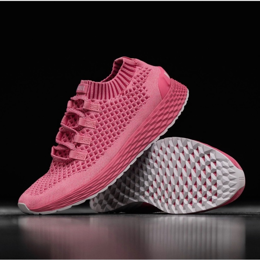 NoBull Knit Runner in Bright Pink, size 9.5 (women)